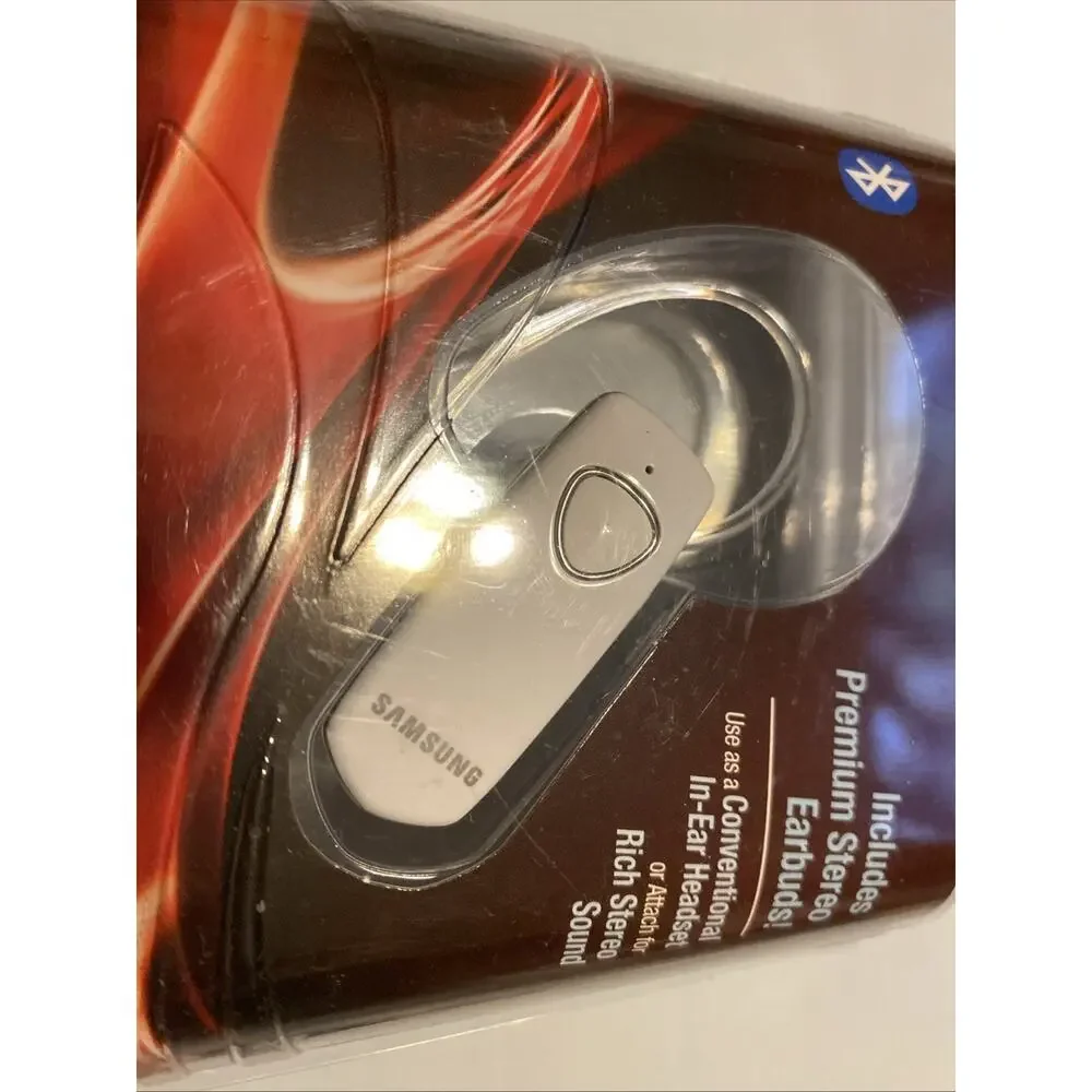 New Samsung Modus 3500 Bluetooth Earpiece White TESTED